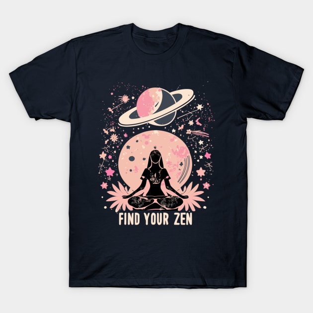 "Find Your Zen" design T-Shirt by WEARWORLD